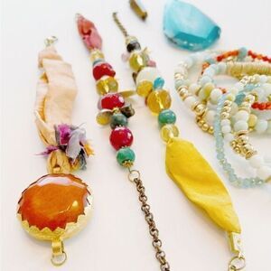 Natural Stone, Sterling, Boho Jewelry Lot​​